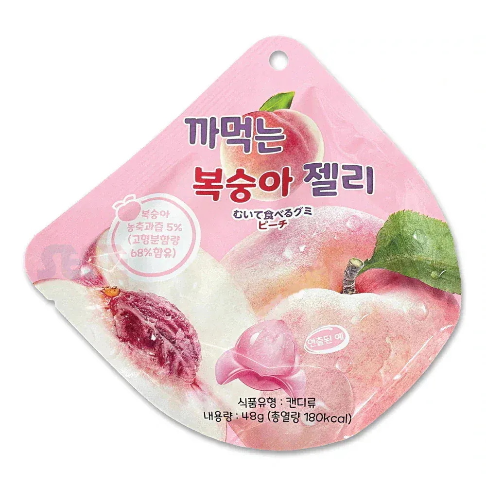 むいてたべる グミ ピーチ 48g 120個セット / 韓国食品 ゼリー おやつ お菓子 ぐみ 剥くグミ モモ 桃 もも