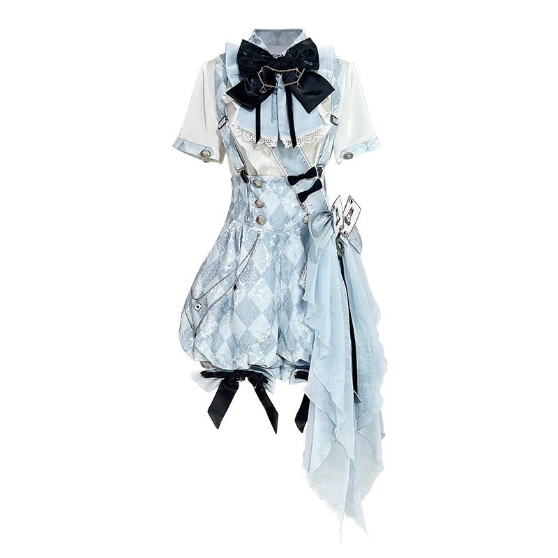 正規品魔法アリスlolitaプリンス系ロリータ花柄シャツバックパンツセット 正規品魔法アリスlolitaプリンス系ロリータ花柄シャツバックパンツセット