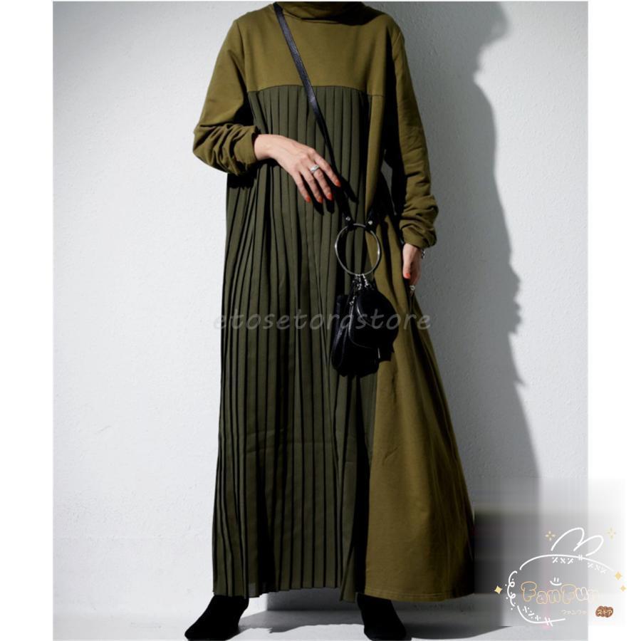 ニットワンピース レディース 40代 きれいめ ハイネックセーター 秋服 長袖ワンピース オシャレ 大人 カジュアル 体型カバー 30代 50代