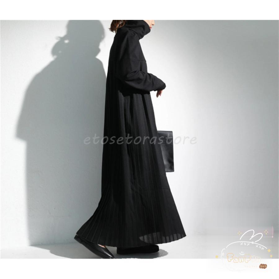 ニットワンピース レディース 40代 きれいめ ハイネックセーター 秋服 長袖ワンピース オシャレ 大人 カジュアル 体型カバー 30代 50代