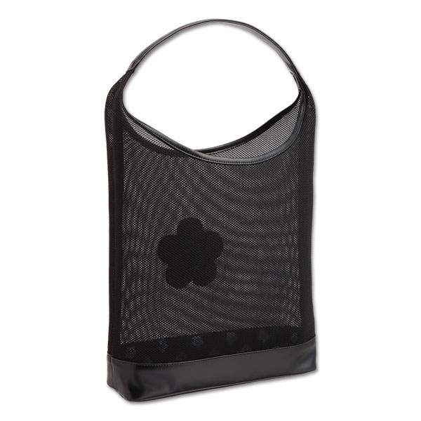 マリクワ シンプル メッシュデイジー トート ブラック 通勤 鞄 バッグ プレゼント ギフト かわいい おしゃれ アウトドア ブラック 黒 スクール 学校 フラワー デイジー 花 柄 鞄 カバン ブラ