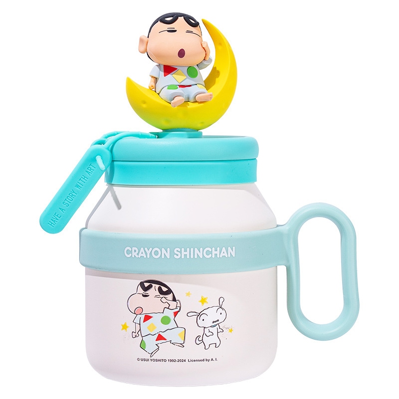 クレヨンしんちゃん ビッグマック ウォーターカップ 児童 学生 ストロー断熱カップ ステンレス製 ティーセパレーターケトル 女性 かわいい