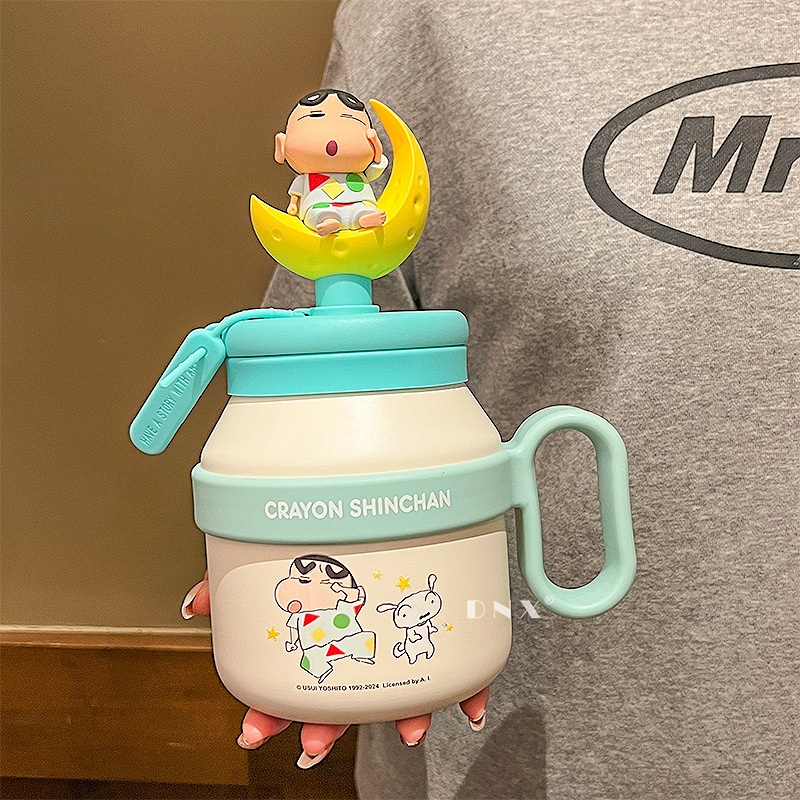クレヨンしんちゃん ビッグマック ウォーターカップ 児童 学生 ストロー断熱カップ ステンレス製 ティーセパレーターケトル 女性 かわいい