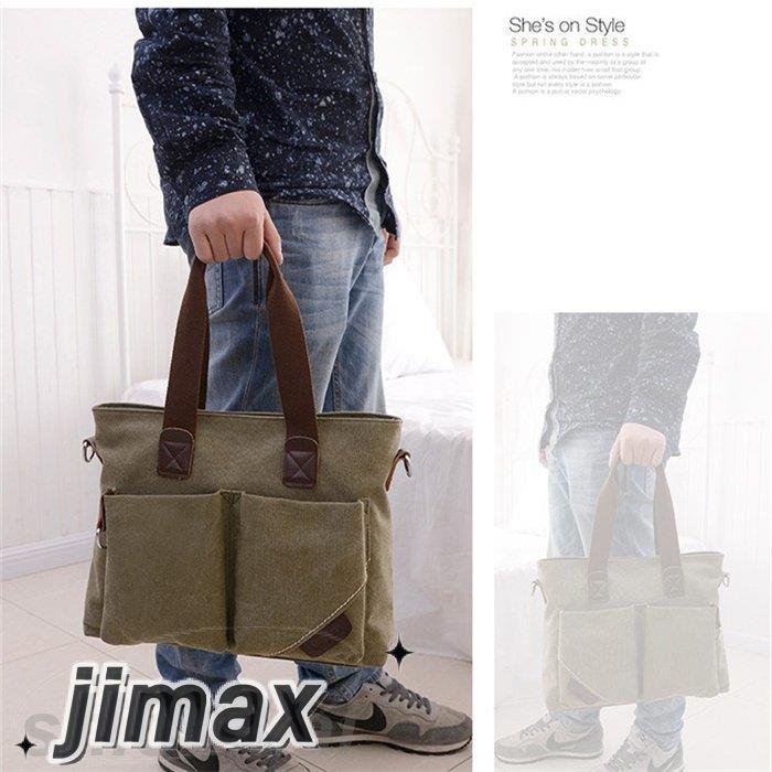 メンズ 大きめ 牛革 キャンパス ファスナー 大容量 パソコン カメラ 多機能 手さげ 肩掛け ユニセックス 通勤 bag 父の日 ホワイトデー