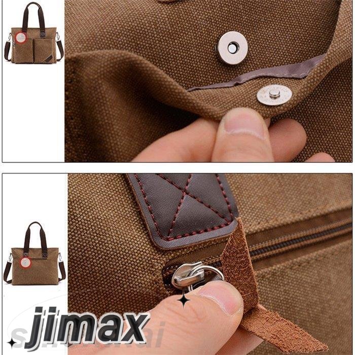 メンズ 大きめ 牛革 キャンパス ファスナー 大容量 パソコン カメラ 多機能 手さげ 肩掛け ユニセックス 通勤 bag 父の日 ホワイトデー