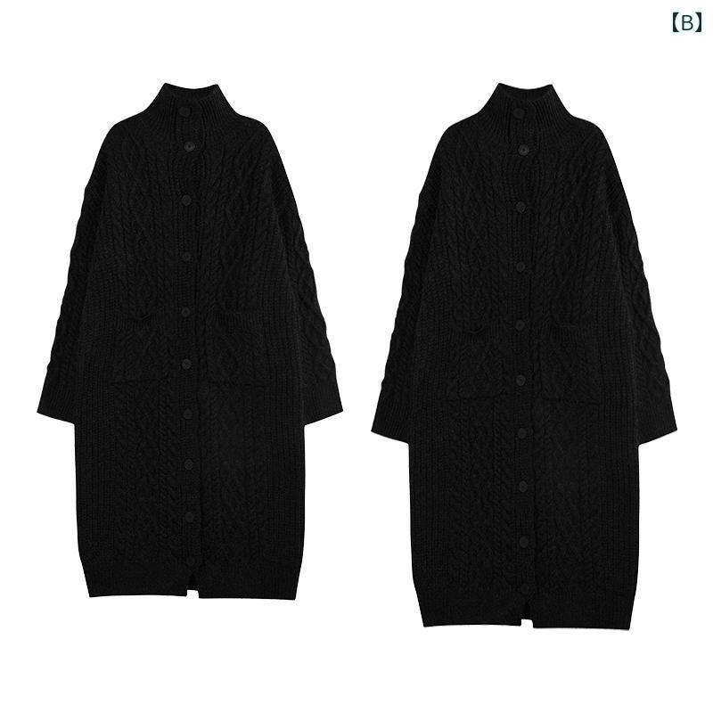 ニット レディース カーディガン おしゃれ カジュアル ロング セーター 秋冬 韓国 赤 黒 グレー ニット レディース カーディガン おしゃれ カジュアル ロング セーター 秋冬 韓国 赤 黒 グレー