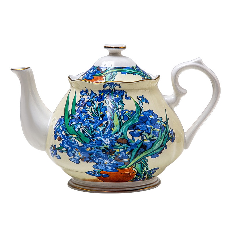 ゴッホひまわり骨中国ヨーロッパ茶セットアフタヌーンティーセットセラミックティーポット英国ティーセットコーヒーポット花ティーポット ゴッホひまわり骨中国ヨーロッパ茶セットアフタヌーンティーセットセラミックティーポット英国ティーセットコーヒーポット花ティーポット