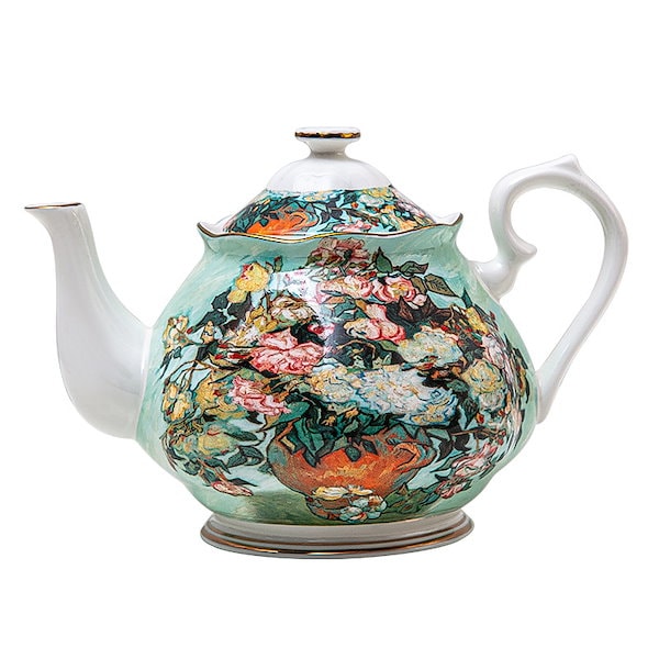 Qoo10] ゴッホひまわり骨中国ヨーロッパ茶セットア