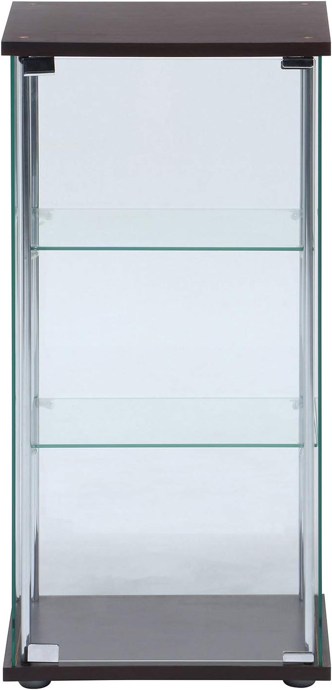 不二貿易 コレクションケース フィギュアケース 3段 幅42.5×奥行36.5×高さ86cm ブラウン 強化ガラス 全面ガラス 組立商品 96049 不二貿易 コレクションケース フィギュアケース 3段 幅42.5×奥行36.5×高さ86cm ブラウン 強化ガラス 全面ガラス 組立商品 96049