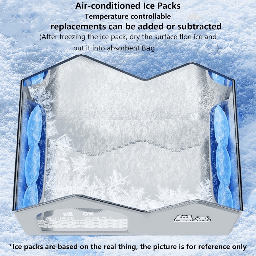 夏用ドッグベッド キャットベッド エアコン部屋用中型大型犬猫用涼しいハウス 室内用 氷パック10個付き通気性良く洗浄・組立簡単PETを快適に保つ (長さ23インチ×幅15インチ×高さ16インチ 夏用ドッグベッド キャットベッド エアコン部屋用中型大型犬猫用涼しいハウス 室内用 氷パック10個付き通気性良く洗浄・組立簡単PETを快適に保つ (長さ23インチ×幅15インチ×高さ16インチ
