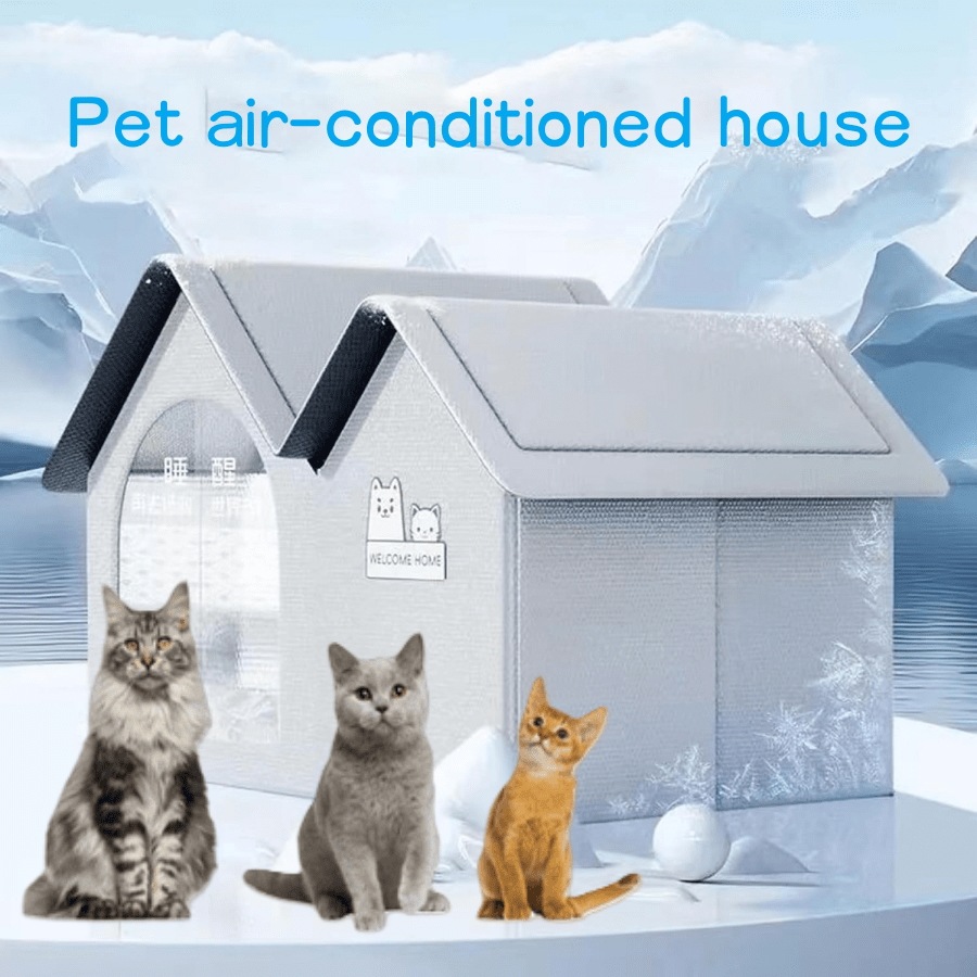 夏用ドッグベッド キャットベッド エアコン部屋用中型大型犬猫用涼しいハウス 室内用 氷パック10個付き通気性良く洗浄・組立簡単PETを快適に保つ (長さ23インチ×幅15インチ×高さ16インチ 夏用ドッグベッド キャットベッド エアコン部屋用中型大型犬猫用涼しいハウス 室内用 氷パック10個付き通気性良く洗浄・組立簡単PETを快適に保つ (長さ23インチ×幅15インチ×高さ16インチ