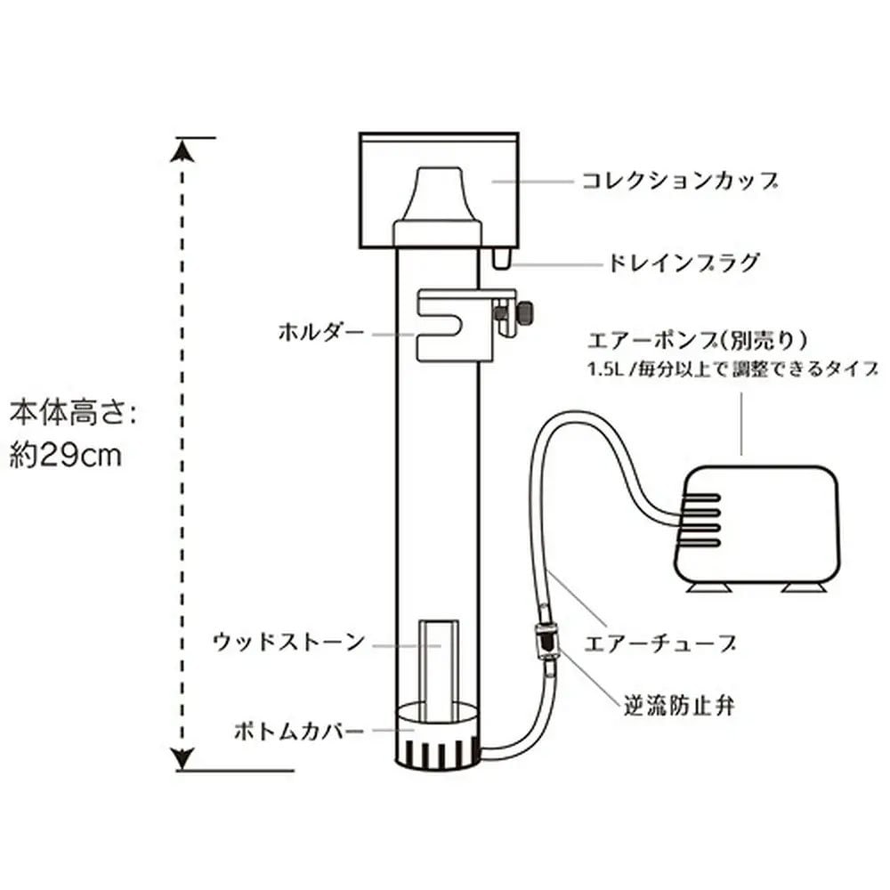 オルカスキマー ミニット2+オルカ ウッドストーン+水心 SSPP―3S ー60cm水槽用 CRC10―35―55―20―00 オルカスキマー ミニット2+オルカ ウッドストーン+水心 SSPP―3S ー60cm水槽用 CRC10―35―55―20―00