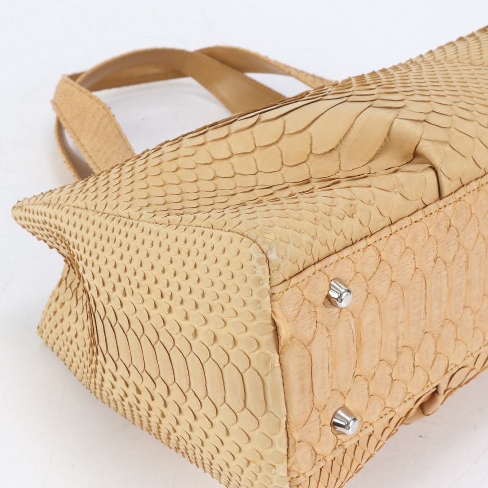 美品 JRA認定 パイソン レザー トート バッグ 肩掛け ショルダー ハンド レディース RUE CQ21-1 中古 美品 JRA認定 パイソン レザー トート バッグ 肩掛け ショルダー ハンド レディース RUE CQ21-1 中古