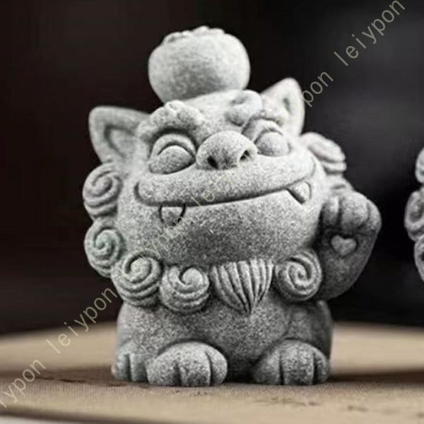 狛犬の置物 Qoo10] 限定値下げ 置物 狛犬 開運 かわいい