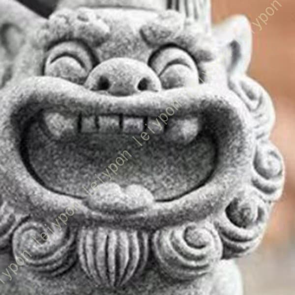 Qoo10] 限定値下げ 置物 狛犬 開運 かわいい