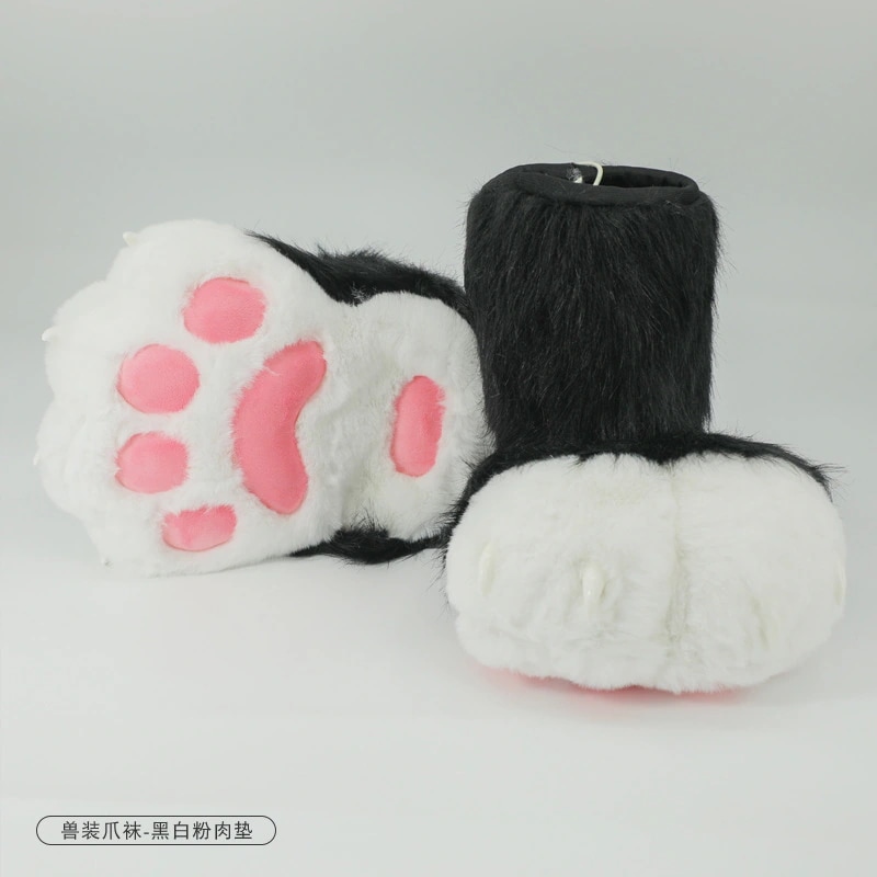 fursuit人形服犬科獣頭マスク爪尾半装furry獣装セット