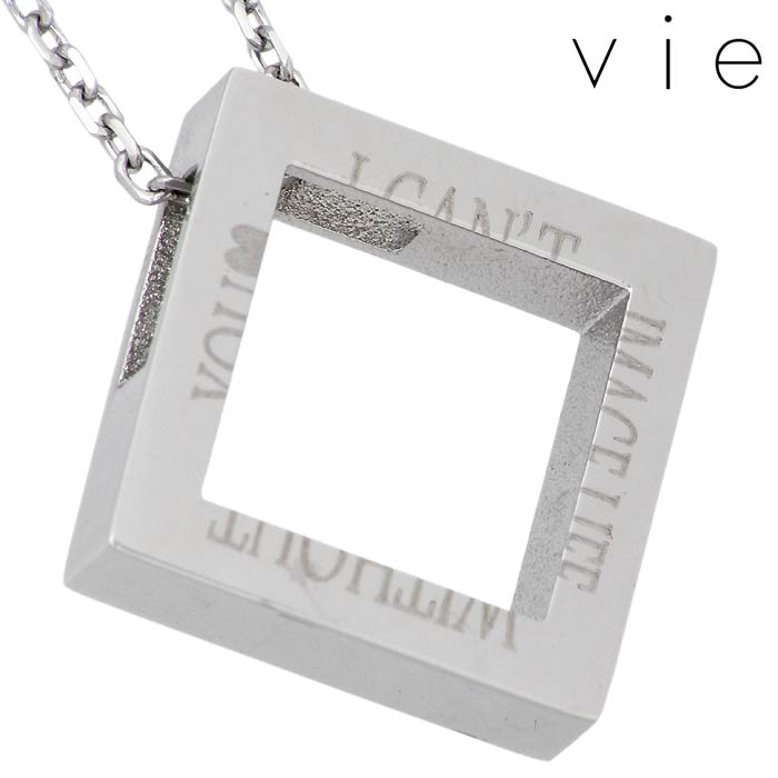 ヴィー vie ステンレス ネックレス メンズ キュービック メッセージ 金属金属アレルギー対応 ヴィー vie ステンレス ネックレス メンズ キュービック メッセージ 金属金属アレルギー対応