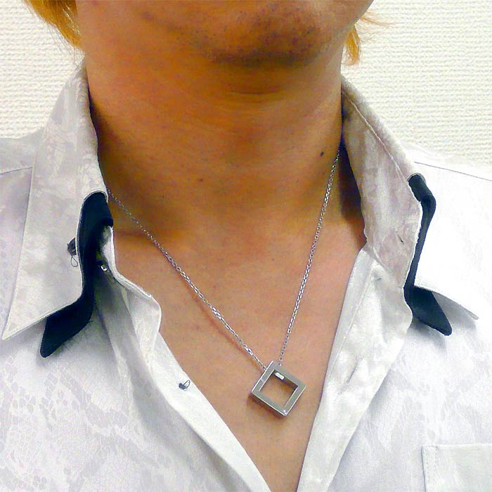 ヴィー vie ステンレス ネックレス メンズ キュービック メッセージ 金属金属アレルギー対応 ヴィー vie ステンレス ネックレス メンズ キュービック メッセージ 金属金属アレルギー対応