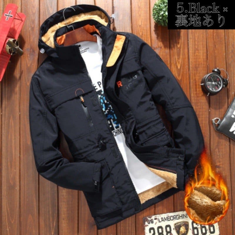 マウンテンパーカー メンズ ウインドブレーカー 裏生地あり 冬 おしゃれ ジャンパー ジャケット