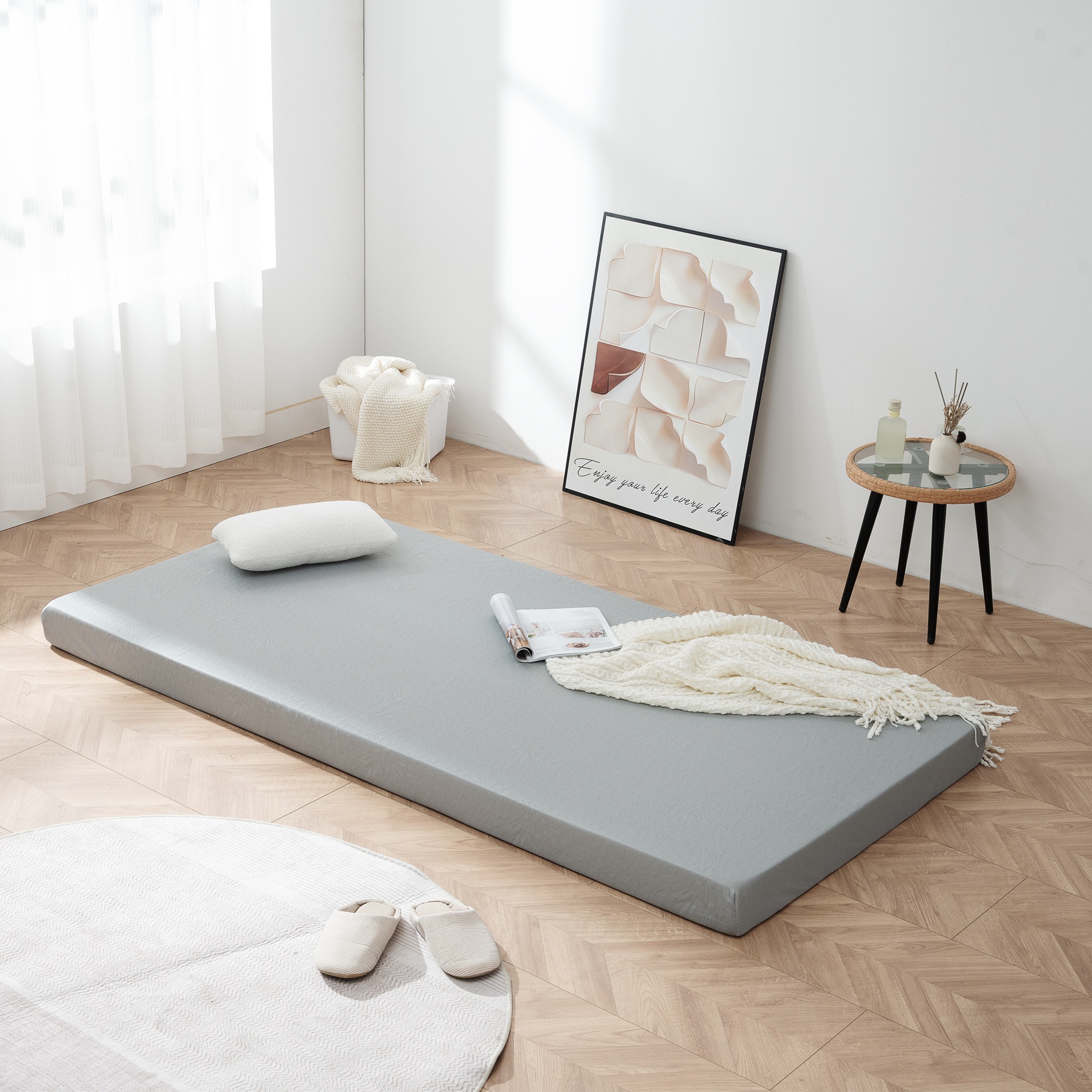 19010cm高反発マットレス シングル グレー 25D 120N S 19010cm高反発マットレス シングル グレー 25D 120N S