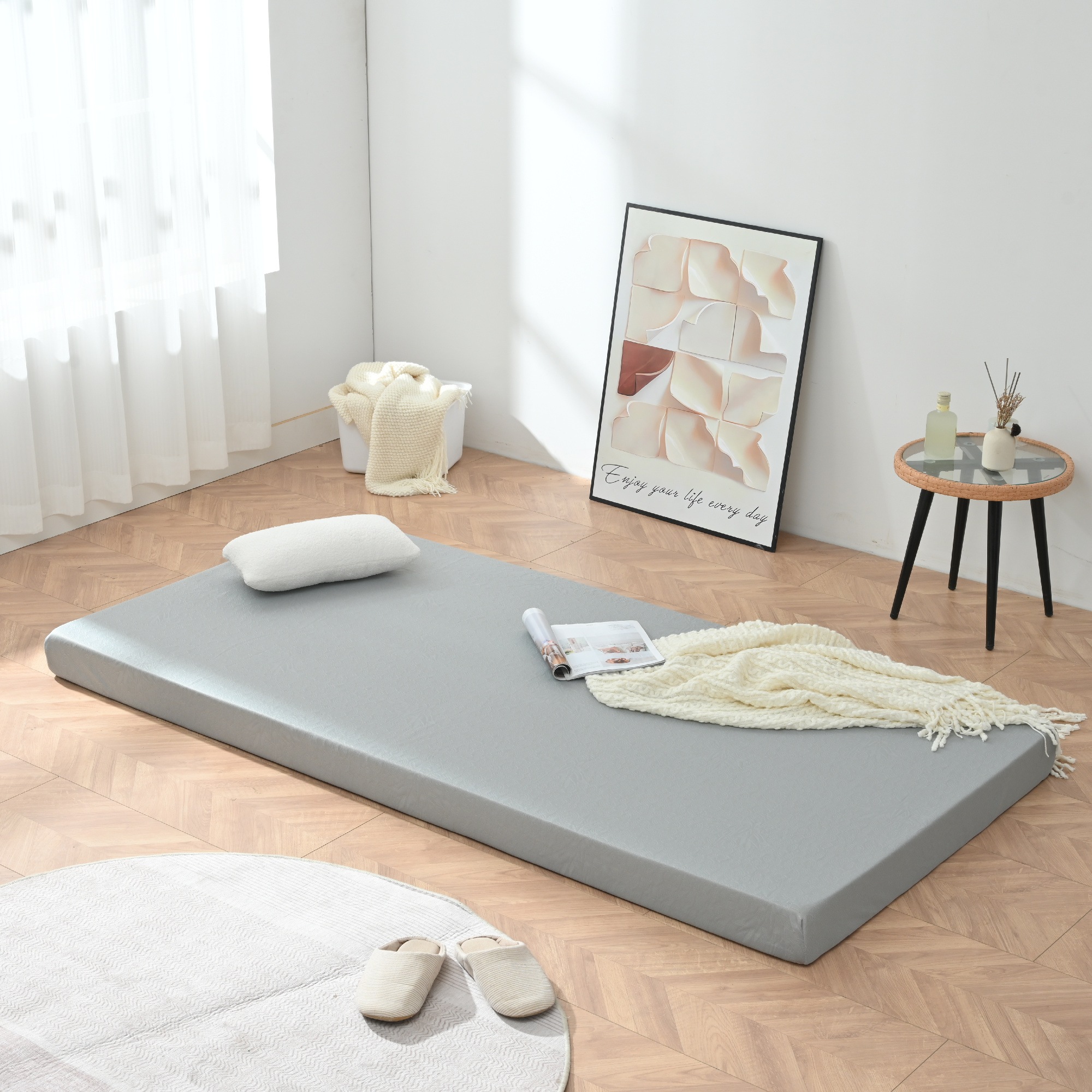 19010cm高反発マットレス シングル グレー 25D 120N S 19010cm高反発マットレス シングル グレー 25D 120N S