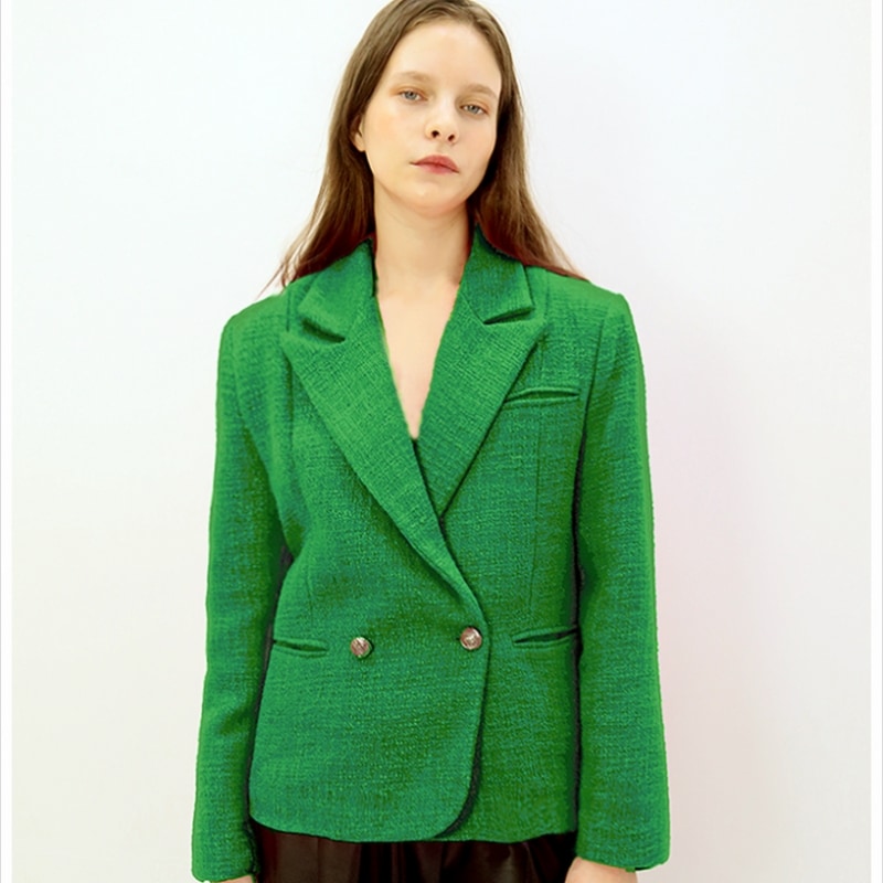 DAMAGE MNEMONIC オーバーフィットツイードグリーンジャケット_Over fit Tweed Green JK DAMAGE MNEMONIC オーバーフィットツイードグリーンジャケット_Over fit Tweed Green JK