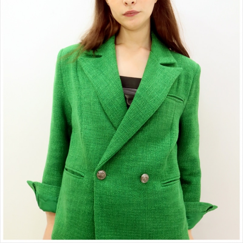 DAMAGE MNEMONIC オーバーフィットツイードグリーンジャケット_Over fit Tweed Green JK DAMAGE MNEMONIC オーバーフィットツイードグリーンジャケット_Over fit Tweed Green JK