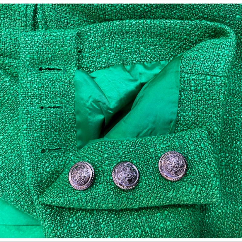 DAMAGE MNEMONIC オーバーフィットツイードグリーンジャケット_Over fit Tweed Green JK DAMAGE MNEMONIC オーバーフィットツイードグリーンジャケット_Over fit Tweed Green JK