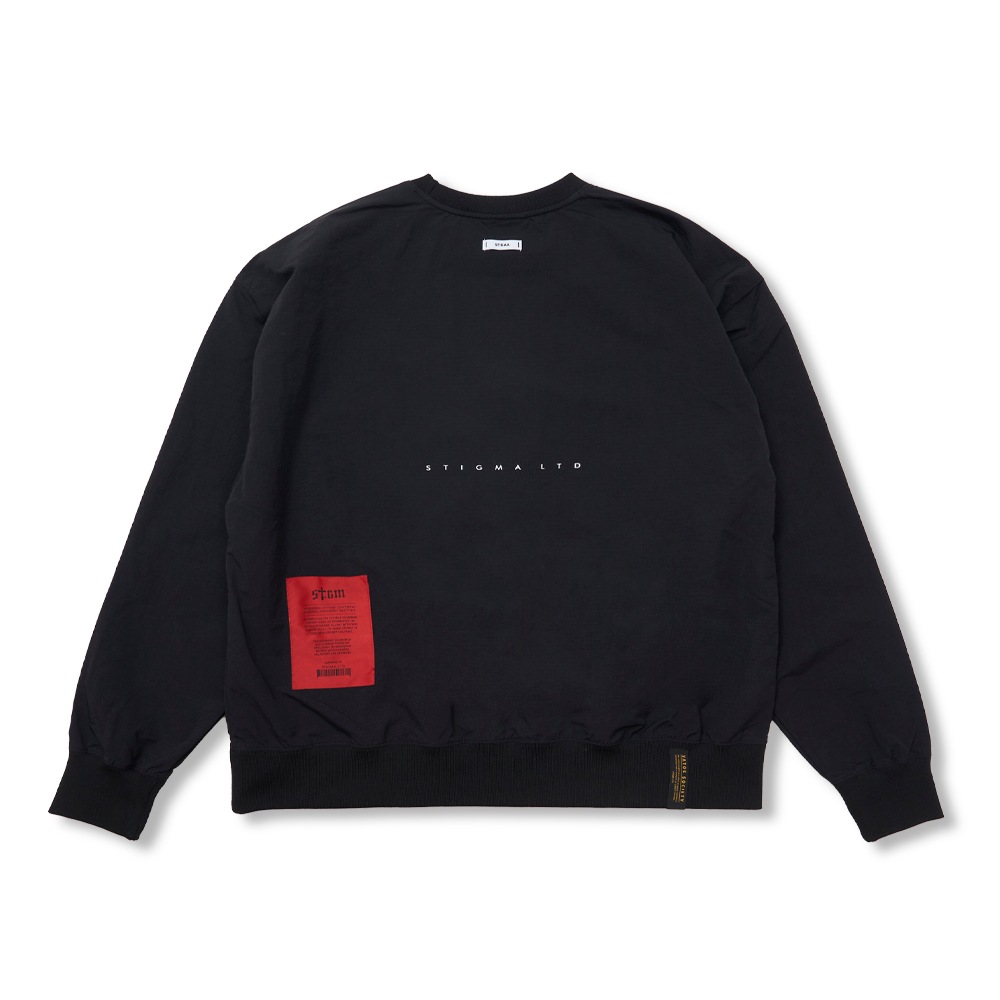 Wind Breaker Oversized Crewneck Black Wind Breaker Oversized Crewneck Black