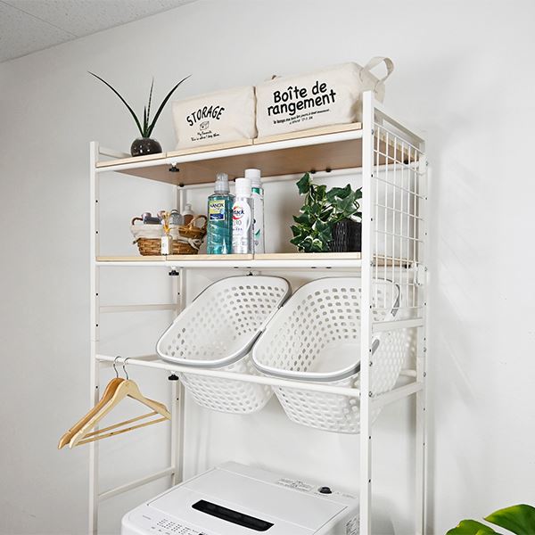 伸縮式(幅65~95cm)ランドリーラック 組立品 伸縮式(幅65~95cm)ランドリーラック 組立品