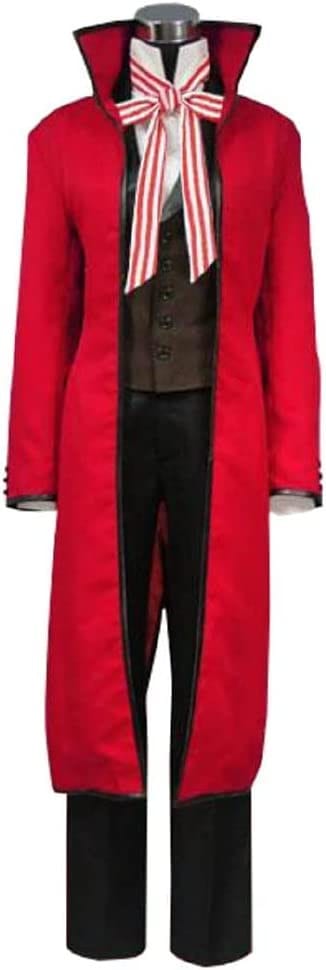 黒執事　グレル　サトクリフ　コスプレ　衣装　ウィッグ　靴　付き 新作 黒執事 風グレル サトクリフ コスプレ 衣装 ウィッグ 靴