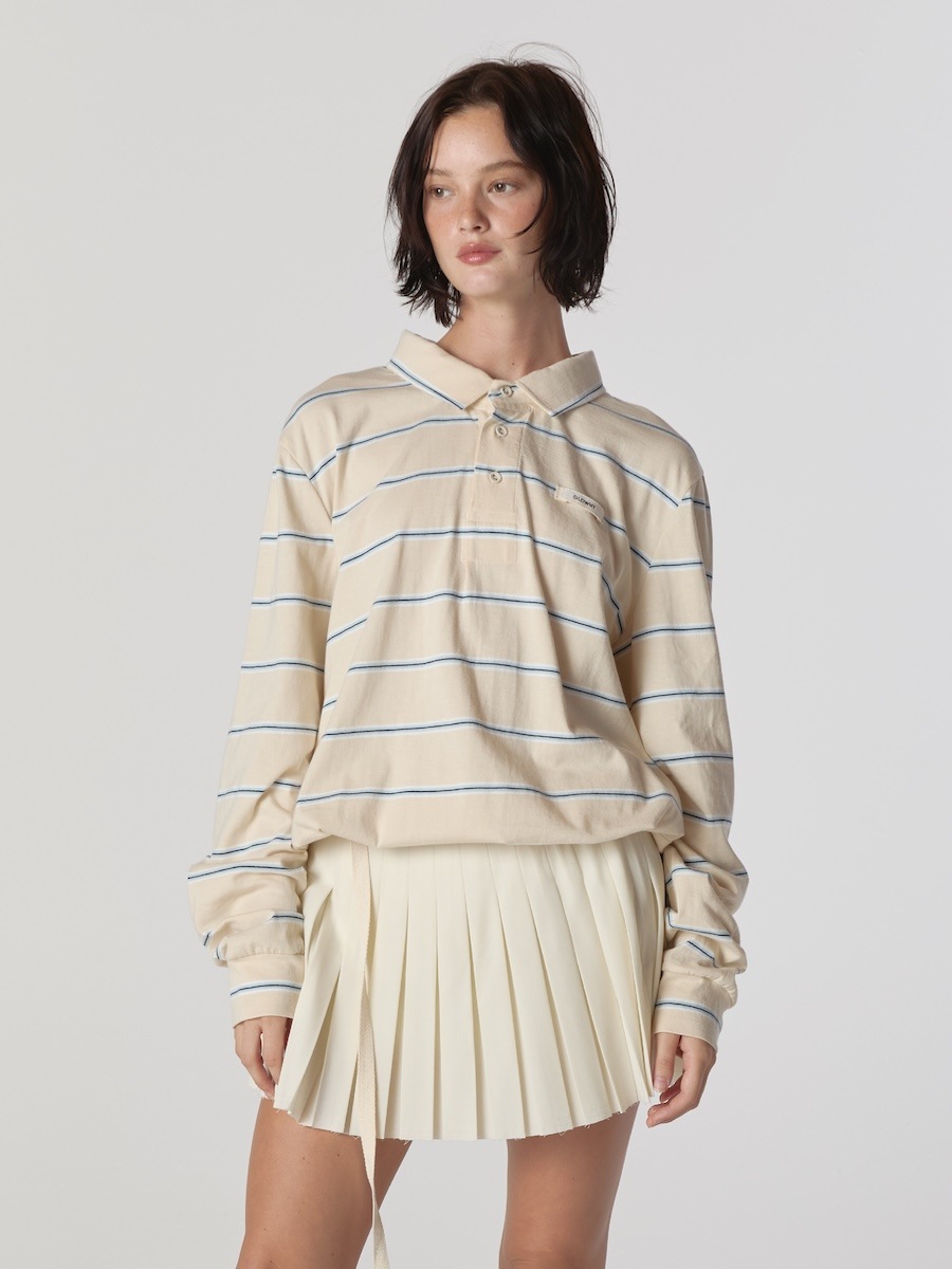 ◆GLOWNY◆ RILEY PLEATED MINI SKIRT IVORY GY24FASK006 GLOWNY】 RILEY PLEATED MINI SKIRT : IVORY ミニスカート