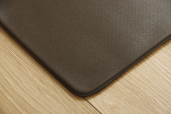 キッチンマット PVC使用 拭ける 薄手 耐圧分散 カントリー調 ピンク 約45x180cm