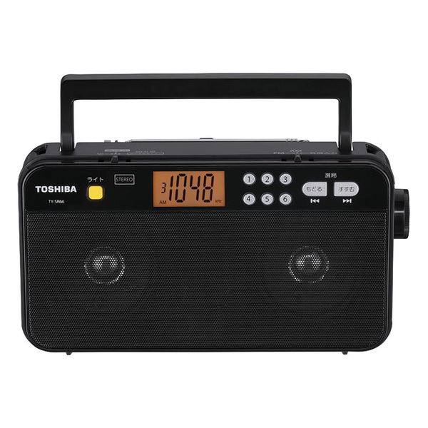 東芝 FM/AMステレオホームラジオ (ブラック) TY-SR66(K) 東芝 FM/AMステレオホームラジオ (ブラック) TY-SR66(K)