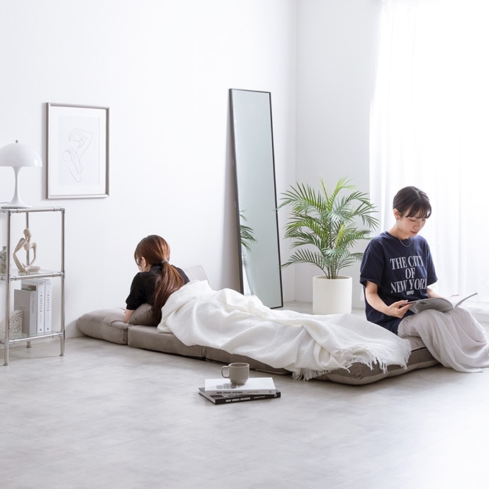 ソファーベッド 2人掛け リクライニング ナチュラルモダン 二人掛け 幅100cm 高さ54cm 完成品 二人用 2人用 ソファーベット ソファベッド ソファー