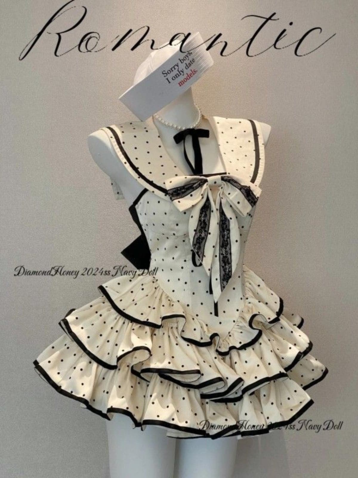 ワンピース コスプレ 海軍領 花嫁 新作ロリータ op日常 ロリータ ポンポンスカート洋装 可愛らしい 大人気 茶会 半袖