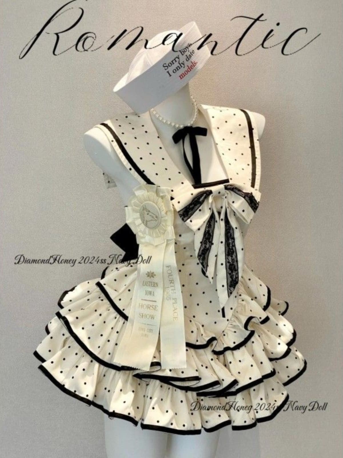 ワンピース コスプレ 海軍領 花嫁 新作ロリータ op日常 ロリータ ポンポンスカート洋装 可愛らしい 大人気 茶会 半袖