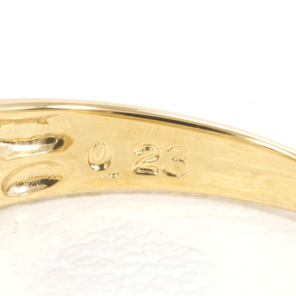 PT900 プラチナ K18YG リング 指輪 11号 ダイヤ 計0.23 ジュエリー