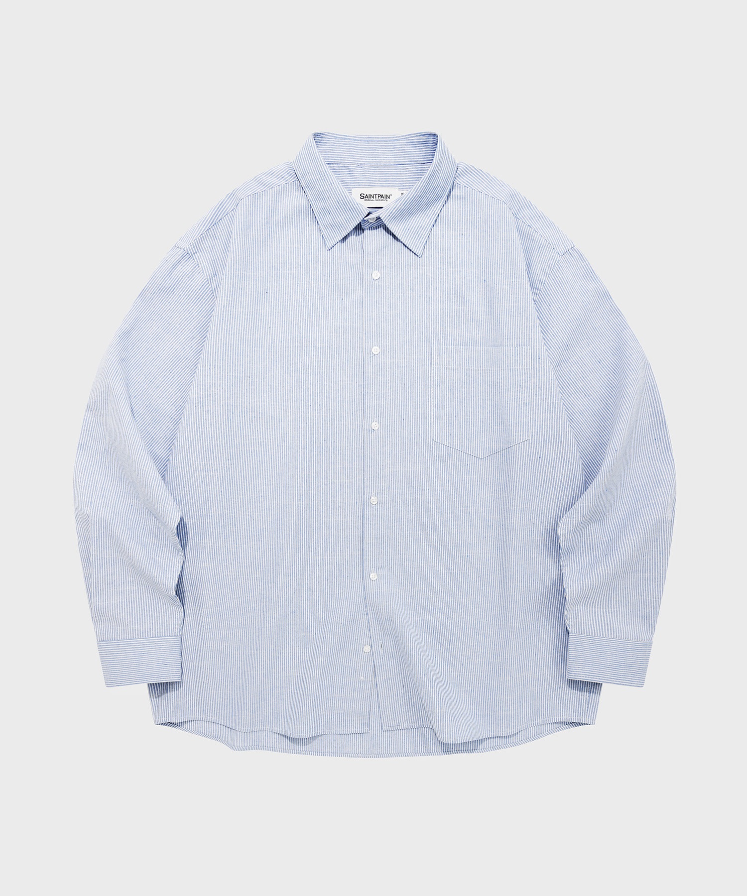 SP Pin Stripe Overfit Shirt-SkyBlue SP Pin Stripe Overfit Shirt-SkyBlue