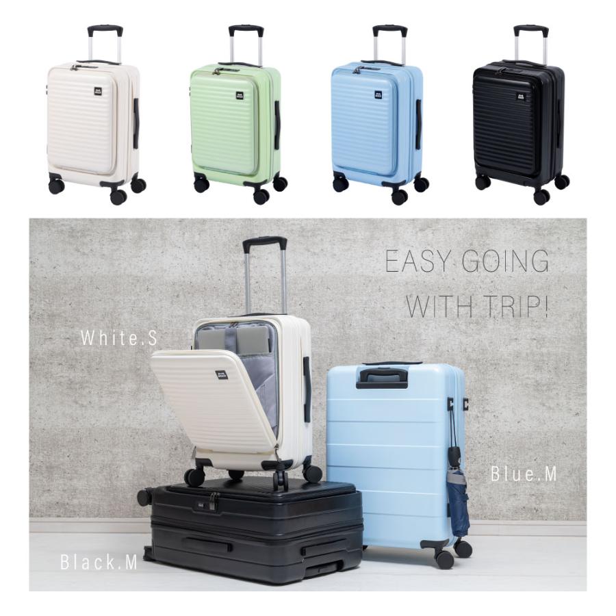 前開き ケース キャリーケース Sサイズ 40L キャリーバッグ 4カラー選ぶ 1-3日用 泊まる 軽量設計 360度回転 大容量 ファスナー式 sc118-20_2