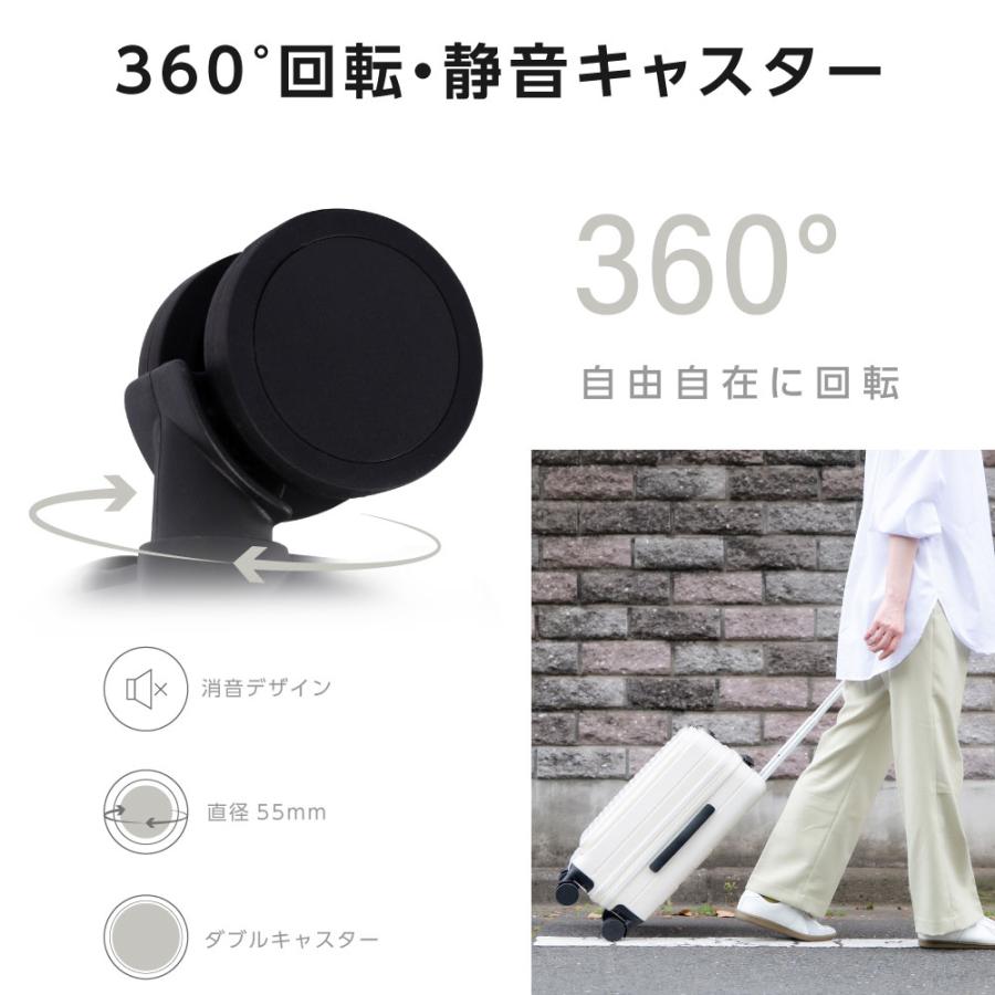 前開き ケース キャリーケース Sサイズ 40L キャリーバッグ 4カラー選ぶ 1-3日用 泊まる 軽量設計 360度回転 大容量 ファスナー式 sc118-20_6