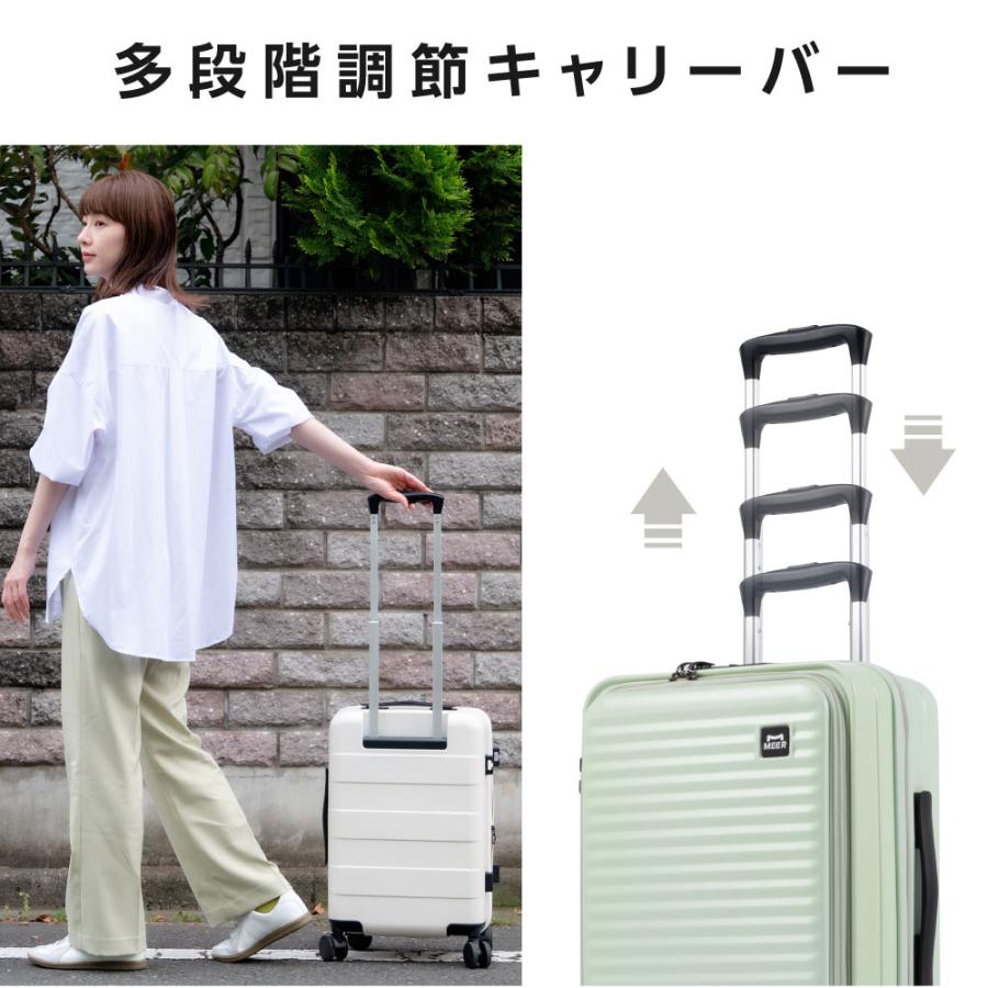 前開き ケース キャリーケース Sサイズ 40L キャリーバッグ 4カラー選ぶ 1-3日用 泊まる 軽量設計 360度回転 大容量 ファスナー式 sc118-20_9