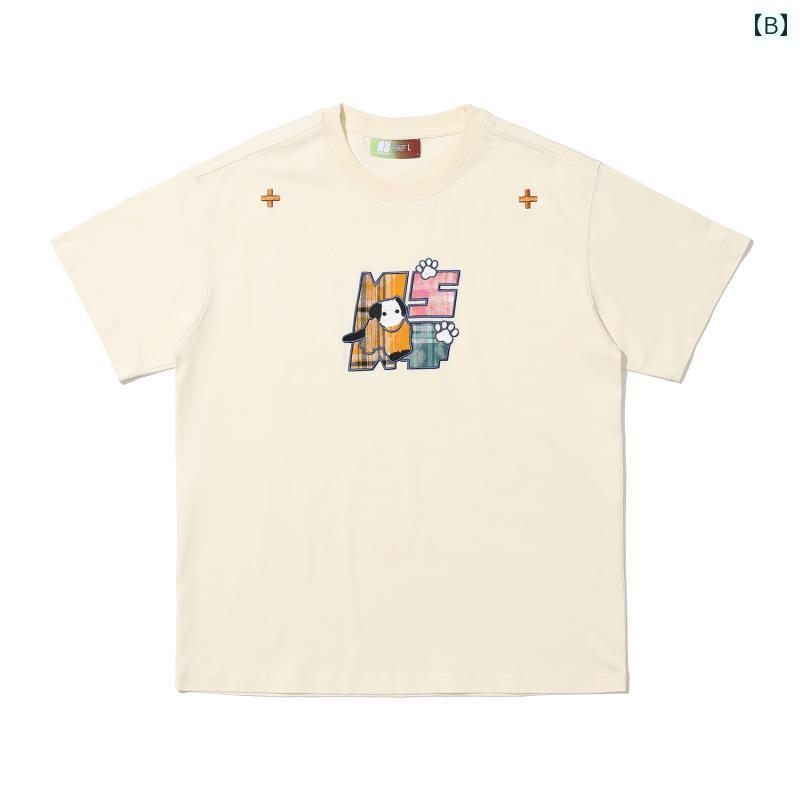 Tシャツ レディース かわいい NSTNEW START スプラウティング プラン チェック 柄 パッチワーク パピー ベーシック 半袖 T Tシャツ レディース かわいい NSTNEW START スプラウティング プラン チェック 柄 パッチワーク パピー ベーシック 半袖 T