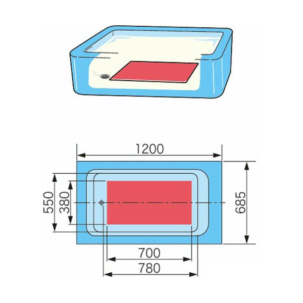 （まとめ）アロン化成 おく楽すべり止めマット AR中 ブルー 535-289 1枚[x5セット] mdprevattcaulkingandwaterproofing.com