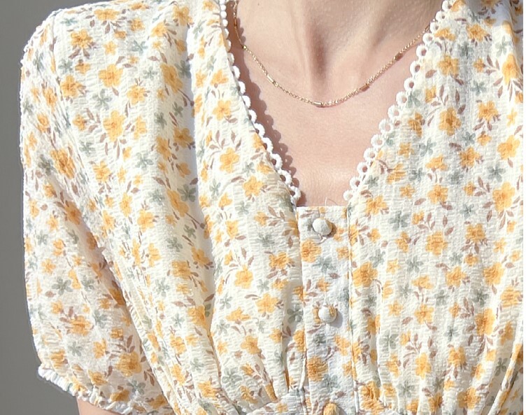 ワンピース レディース ロングワンピ S M L XL 韓国 ロング ロング丈 半袖 Vネック フレア Aライン ハイウエスト かわいい 大人可愛い きれいめ カジュアル エレガント 清楚 フェミニン