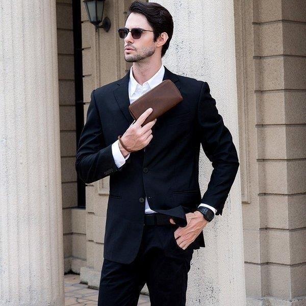 【即納】ラウンドファスナー長財布メンズレザー財布小銭入れ付きチェーン付き財布4室セカンドバッグダブル収納室携帯収納カード24枚収納大容量紳士 【即納】ラウンドファスナー長財布メンズレザー財布小銭入れ付きチェーン付き財布4室セカンドバッグダブル収納室携帯収納カード24枚収納大容量紳士