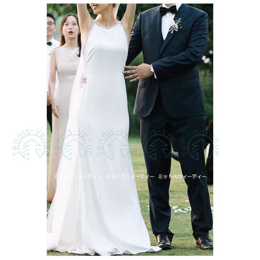 ウェディングドレス ロングドレス 結婚式 ホルターネック ウエディングドレス 二次会 花嫁 前撮り ウェディングドレス ロングドレス 結婚式 ホルターネック ウエディングドレス 二次会 花嫁 前撮り