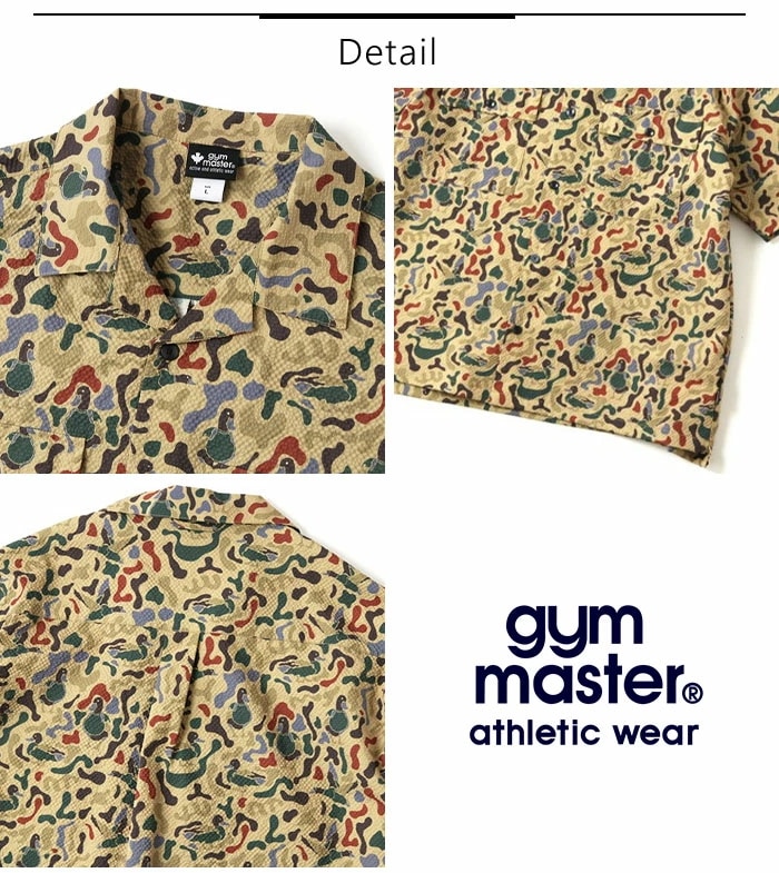 【2025春夏新作】 gym master 半袖 シャツ メンズ レディース ユニセックス プリント ULシアサッカーハッピーペイントシャツ 総柄 全5色 トップス カットソー G533766 【2025春夏新作】 gym master 半袖 シャツ メンズ レディース ユニセックス プリント ULシアサッカーハッピーペイントシャツ 総柄 全5色 トップス カットソー G533766