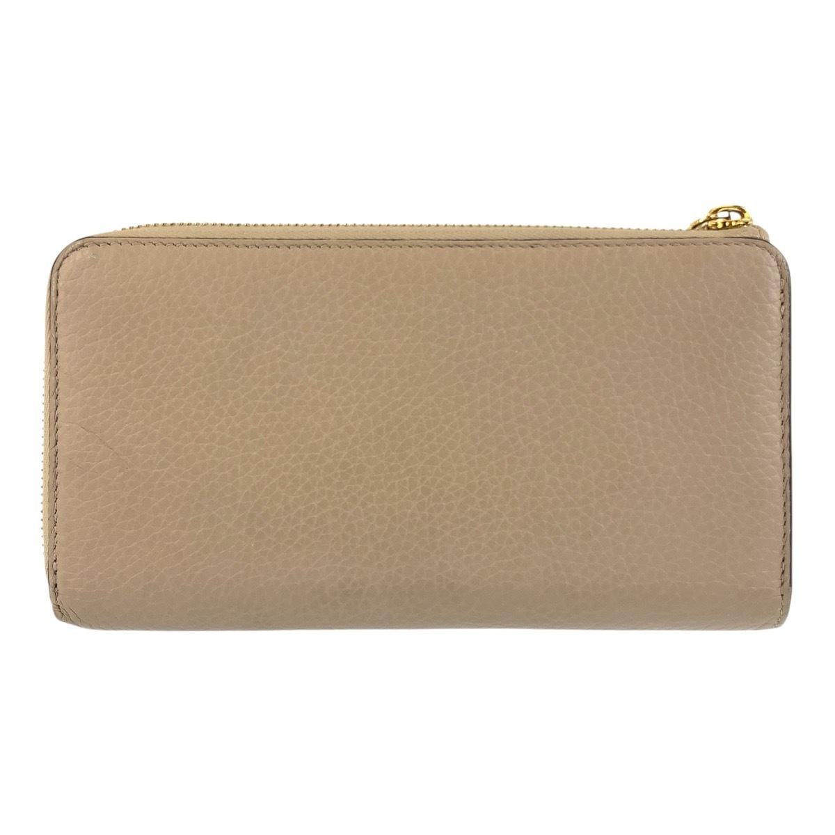 美品 ポルトフォイユ コメット グレージュ ゴールド金具 レザー M63104 長財布 ロングウォレット レディース 504134