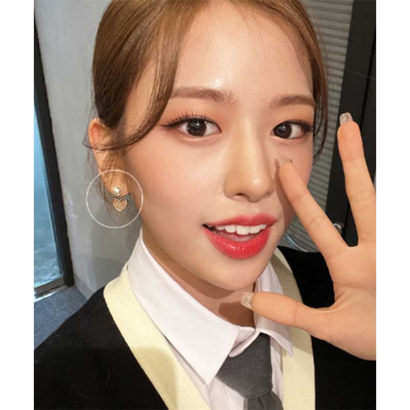 [アイブ アン ユジン 着用]love letter イヤリング/韓国人気/韓国ファッション/芸能人着用/SNSで人気/韓国人気アクセサリー